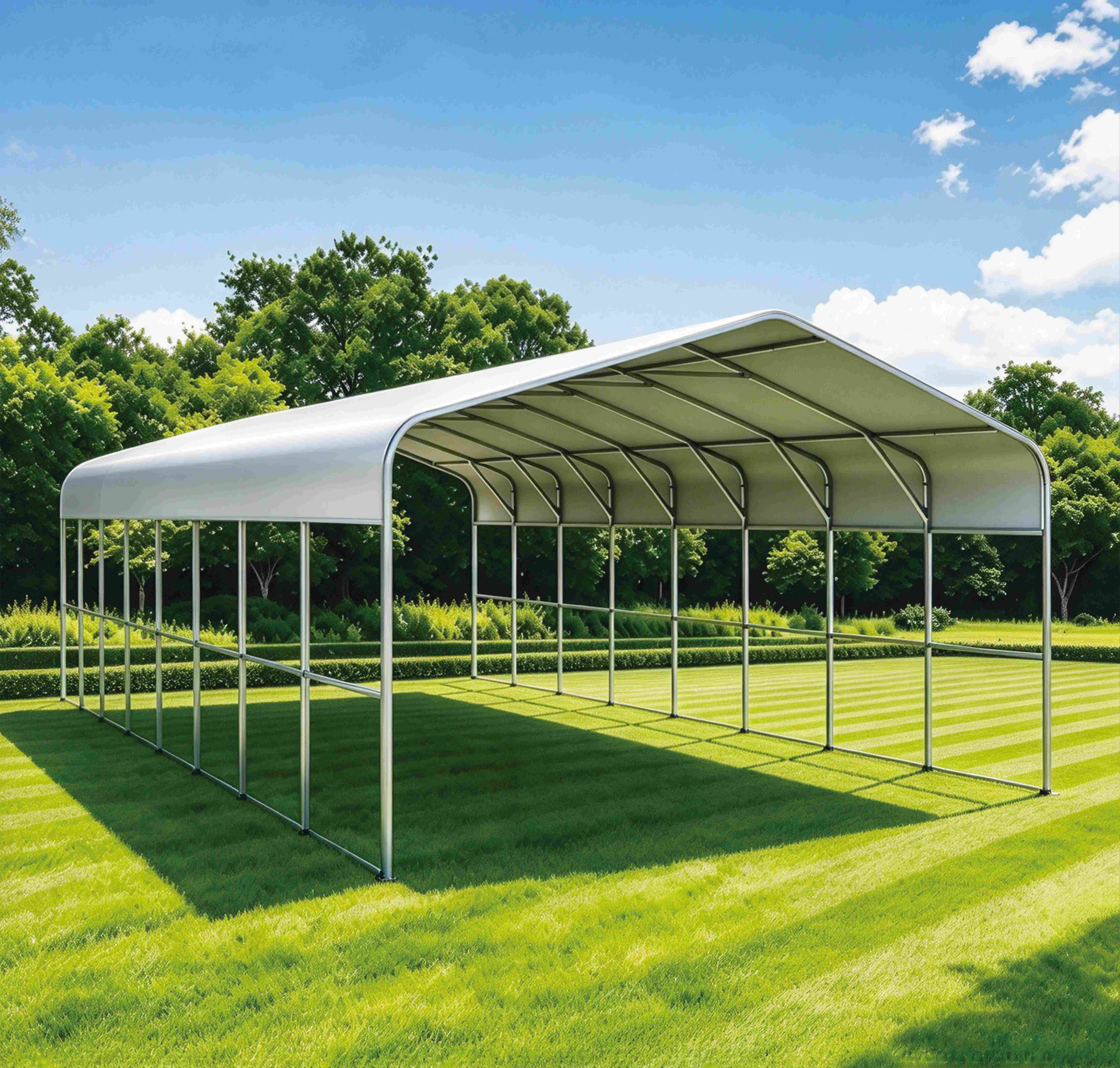 Vertical Auto Rack System PVC Canopy For Car JD2041-Warehouse/Carport-PVC Canopy For Car JD2041 ...